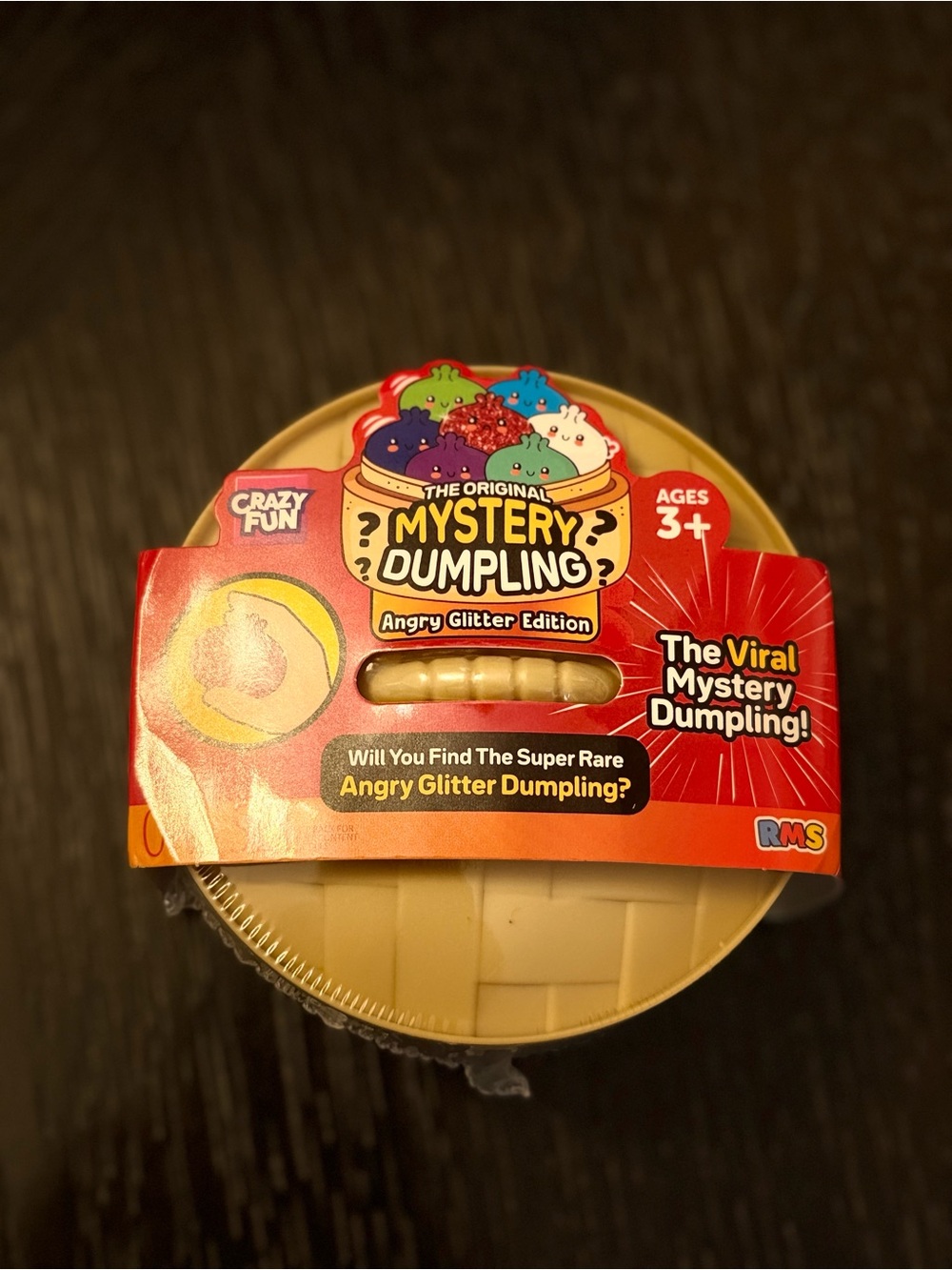 RMS Crazy Fun The Original Mystery Dumpling Squishy Angry Glitter Edition